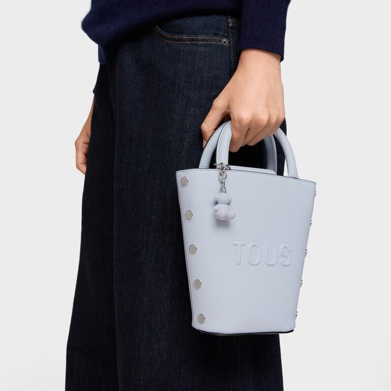 Mini bolso azul grisaceo TOUS Back to basics - Imagen 5