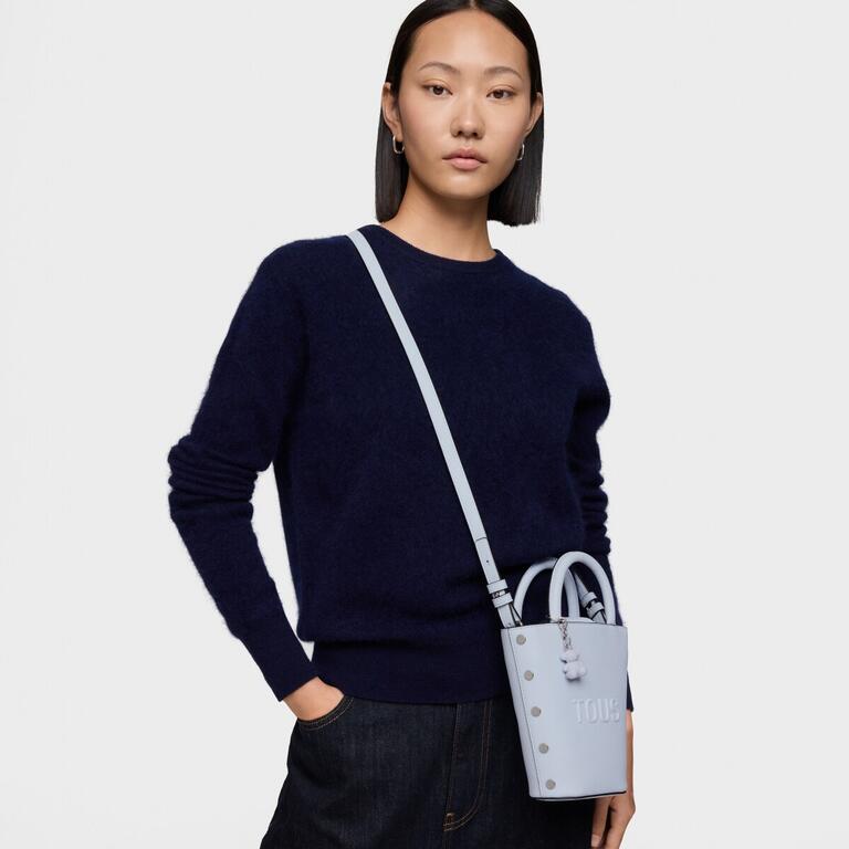 Mini bolso azul grisaceo TOUS Back to basics - Imagen 4
