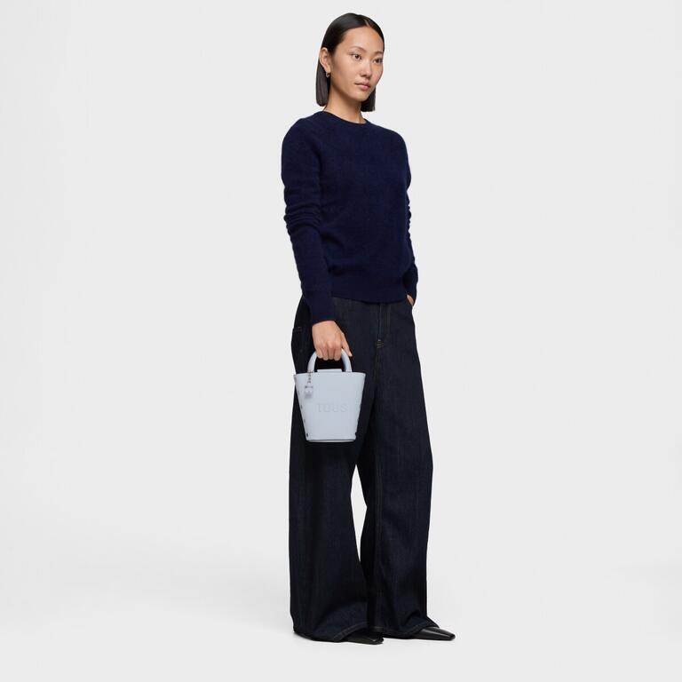 Mini bolso azul grisaceo TOUS Back to basics - Imagen 3