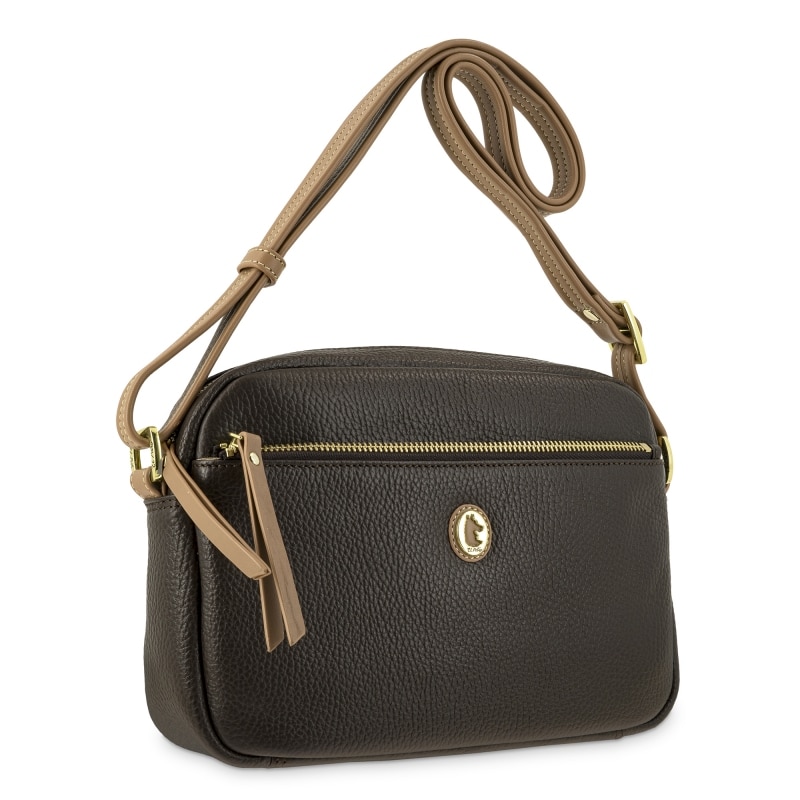 Bolso bandolera El Potro Oasis mujer en piel vacuno color marrón