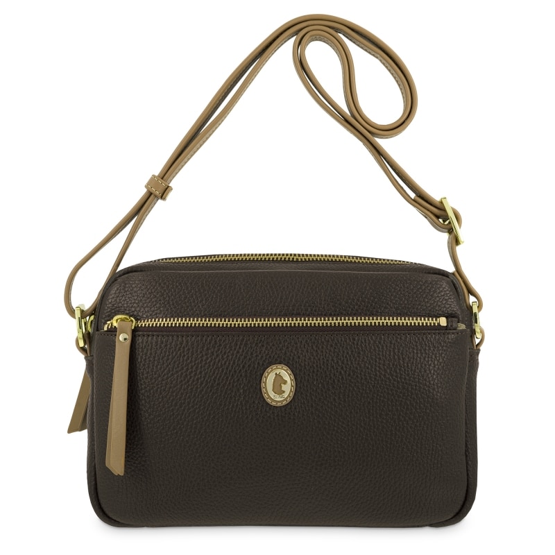 Bolso bandolera El Potro Oasis mujer en piel vacuno color marrón