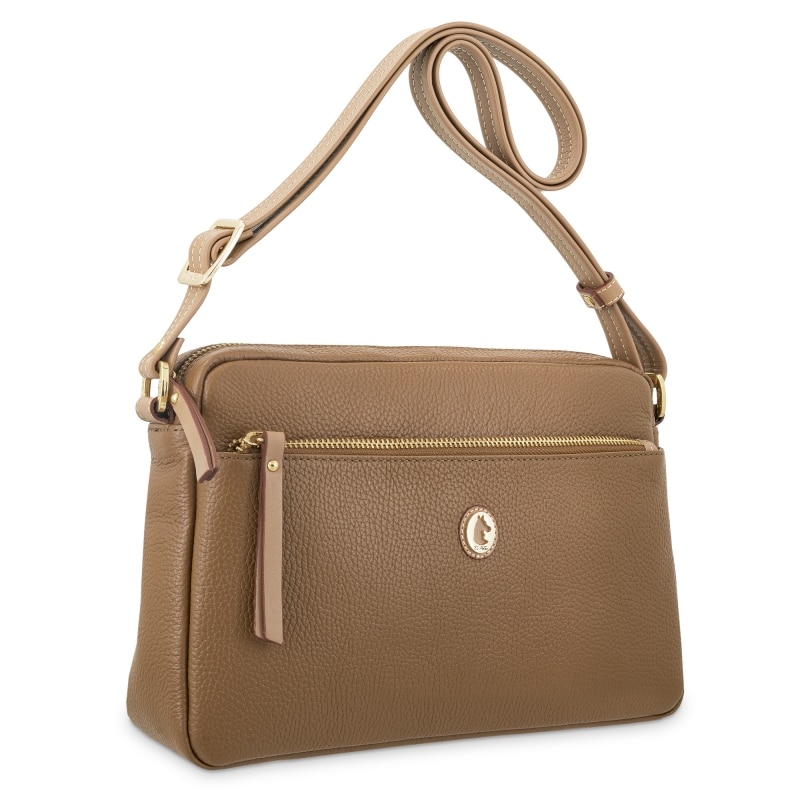 Bolso bandolera grande El Potro Oasis mujer en piel vacuno color cuero