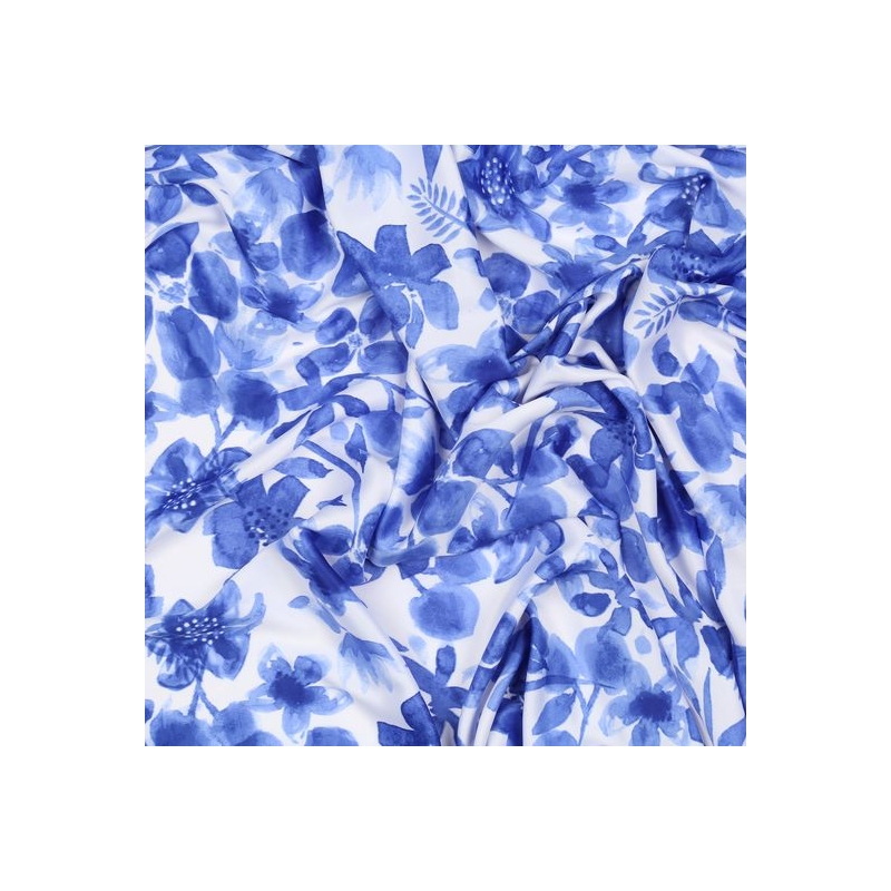 Pañuelo El Potro flores azul